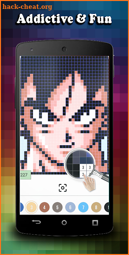 Color Pixel by Number - ► Super Saiyan ◄ screenshot