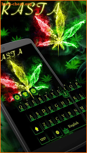 Color Rasta Weed Keyboard screenshot