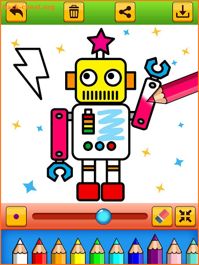 Color Robots - Robot Coloring for Kids screenshot