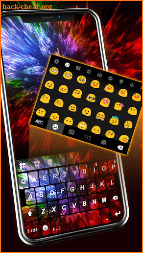 Color Splash Live Keyboard Background screenshot