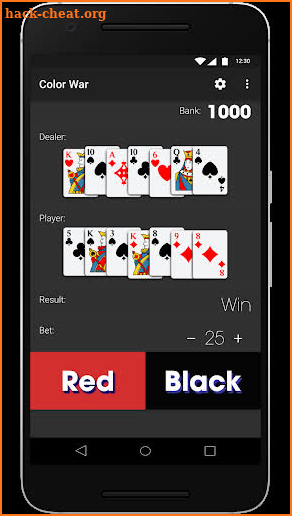 Color War Card Game screenshot