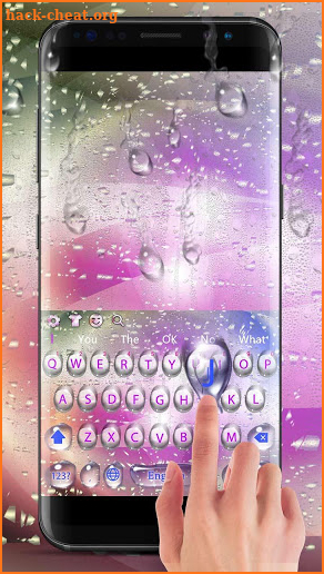 Color Water Drops Keyboard screenshot