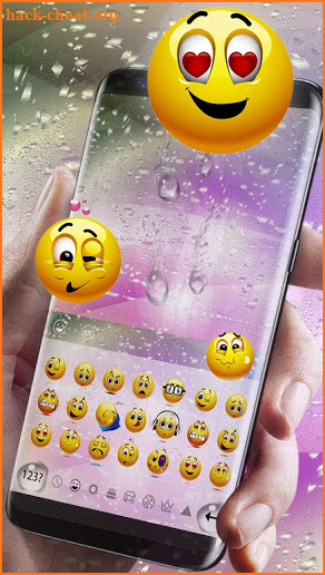 Color Water Drops Keyboard screenshot