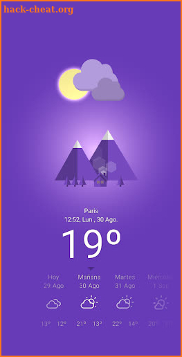 Color Weather Temperature - Live Wallpaper screenshot