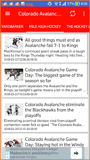 Colorado Avalanche All News screenshot