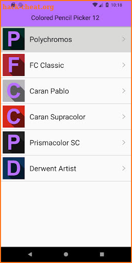 Colored Pencil Picker 12 screenshot