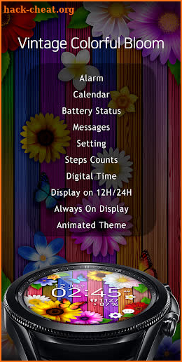 Colorful Bloom - Watchface screenshot