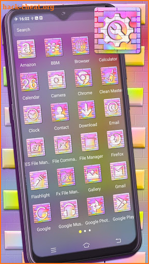 Colorful Bricks Launcher Theme screenshot