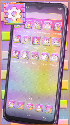 Colorful Bricks Launcher Theme screenshot