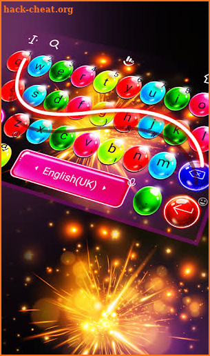 Colorful Bubbles Keyboard screenshot