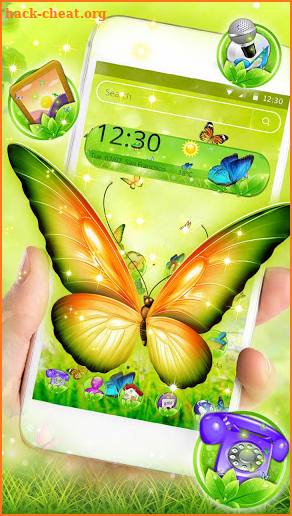 Colorful Butterfly  theme screenshot