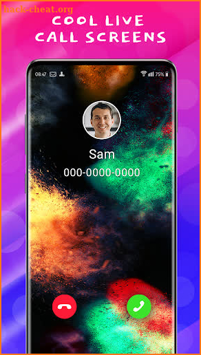 Colorful Call Screen & Phone Flash screenshot