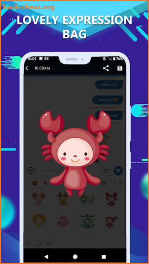 Colorful Chat Message screenshot