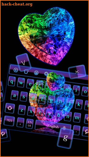 Colorful Diamond Keyboard screenshot