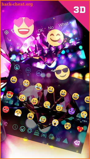 Colorful Diamonds Keyboard screenshot