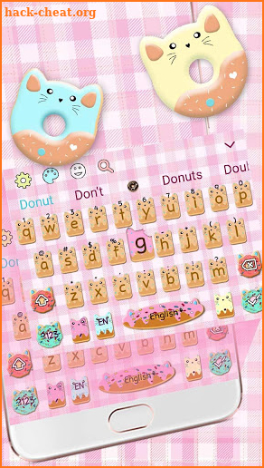 Colorful Donut Keyboard screenshot