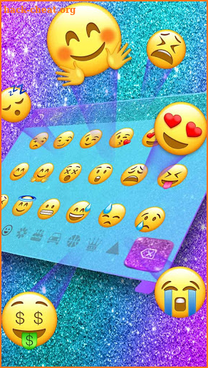 Colorful Glitter Dreamy  keyboard screenshot