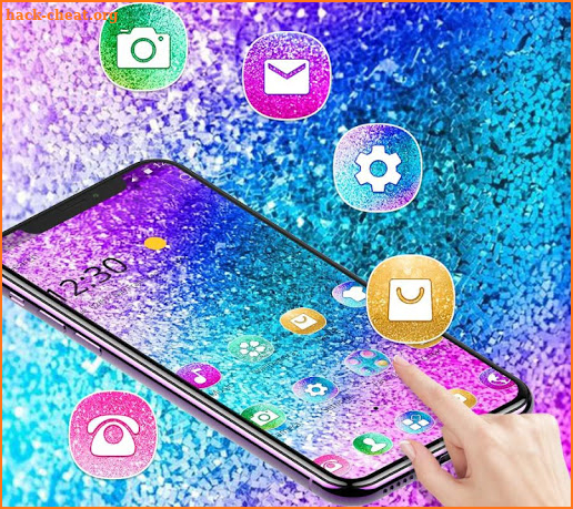 Colorful Glitter Fancy Theme screenshot