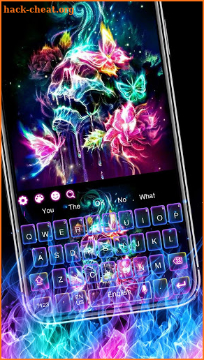 Colorful Glow Skull keyboard screenshot