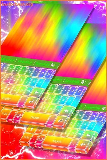 Colorful Keyboard Theme screenshot