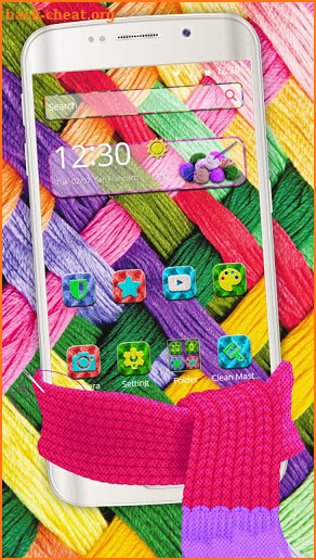 Colorful Knit Woolen Theme🧣 screenshot