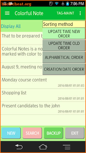 Colorful Note screenshot