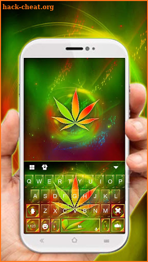 Colorful Rasta Keyboard Theme screenshot