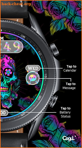 Colorful Skull_Watchface screenshot