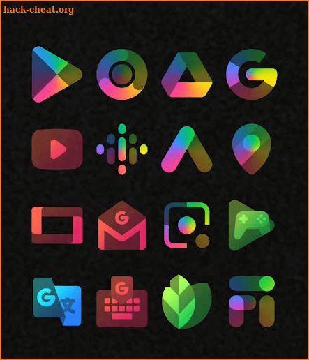 Colorful Transparent Icon Pack screenshot