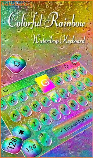 Colorful Water Drop Keyboard Theme screenshot