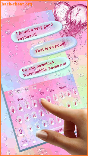 Colorful Waterdrop Keyboard screenshot