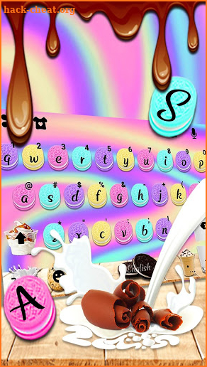 Colorful Yummy Cookies Keyboard Theme screenshot