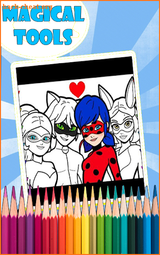 Coloriage Ladybug Et Cat Noir Miraculous screenshot