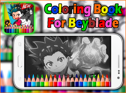 Coloring Beyblade Burst screenshot