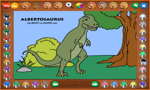 Coloring Book 2: Dinosaurs screenshot