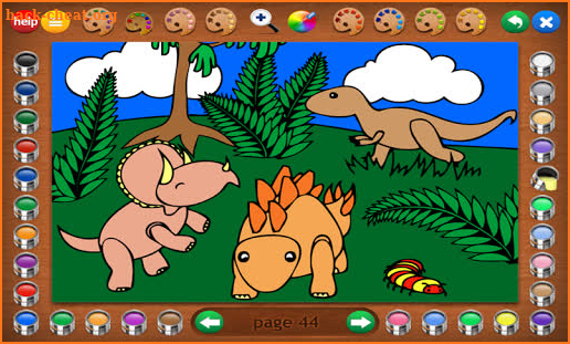 Coloring Book 21: More Dinosaurs screenshot