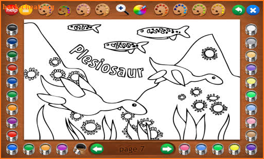 Coloring Book 21: More Dinosaurs screenshot