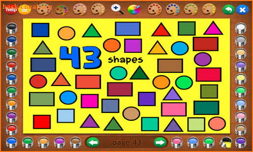 Coloring Book 23: Counting Shapes screenshot