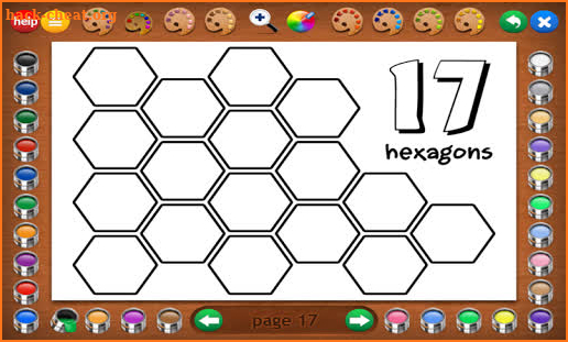 Coloring Book 23: Counting Shapes screenshot