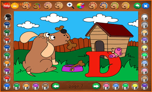 Coloring Book 24: Animal ABCs screenshot