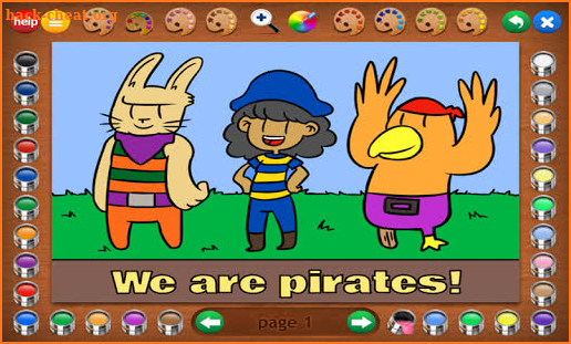 Coloring Book 30: Pirates screenshot