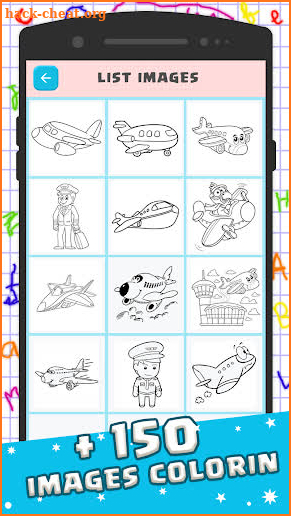 Coloring Book : Airplane – painting kids screenshot