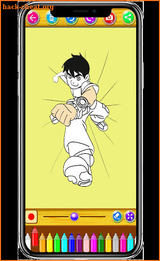 Coloring book  Ben ten alines screenshot