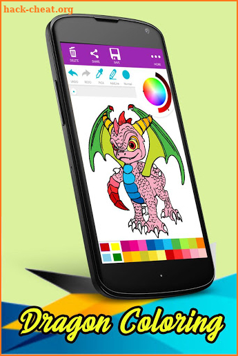 Coloring Book - Dragon Coloring Page screenshot