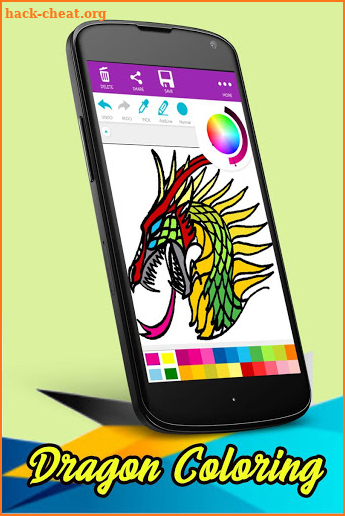 Coloring Book - Dragon Coloring Page screenshot