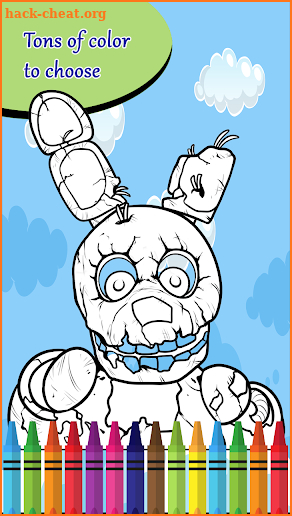 Coloring book five nights screenshot