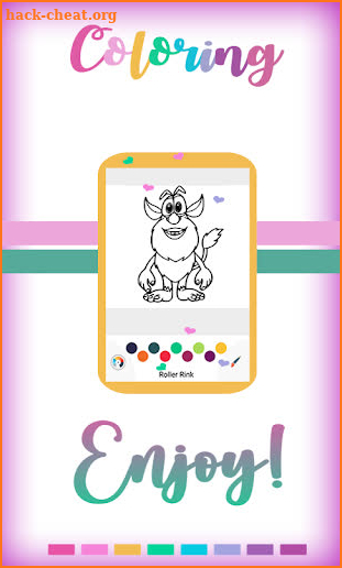 Coloring  book for booba and his friends screenshot