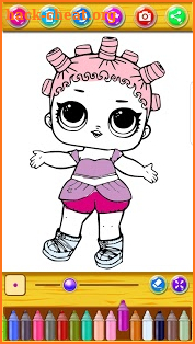 Coloring book for Dolls & Princesses screenshot