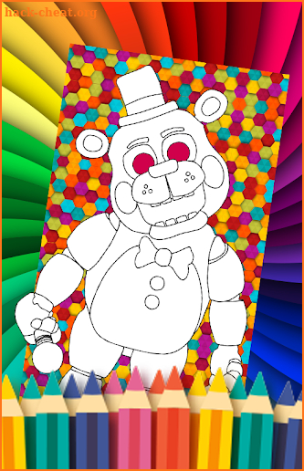 coloring book for five night 5NAF🌙🌔😍 screenshot