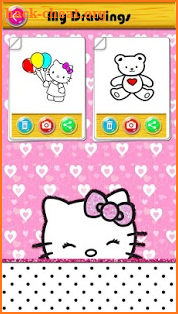 Coloring book for H-Kitty screenshot